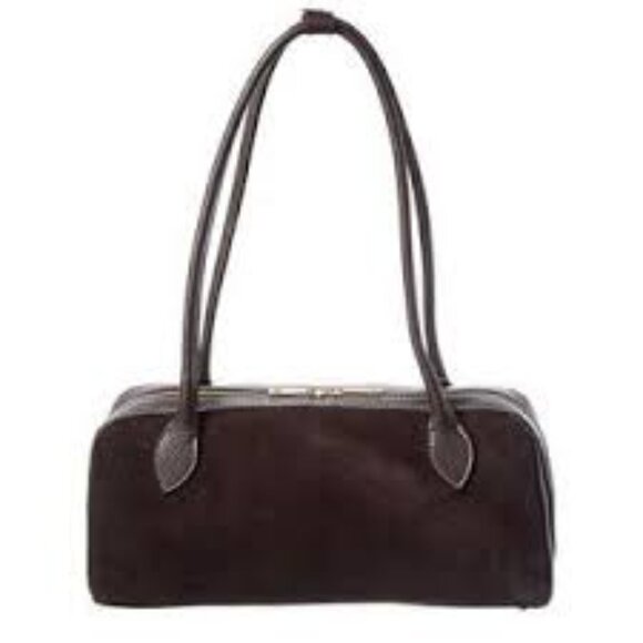 NEW ✅ Persaman New York Hazel Suede Shoulder Bag BROWN ⭐ NEW - Picture 5 of 14